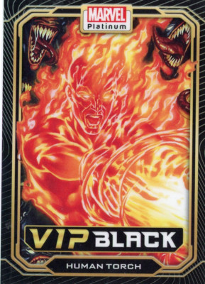 2023 Marvel Platinum VIP BLACK ACHIEVEMENT Human Torch #VIP-2