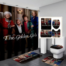 Gift Idea For Lovers, Golden Girls Printed Shower Curtain or Bathroom Sets