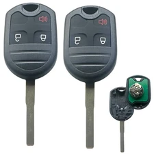 2 Replacement Entry Remote Car Key Fob For 2015 2016 2017 2018 2019 Ford Fiesta