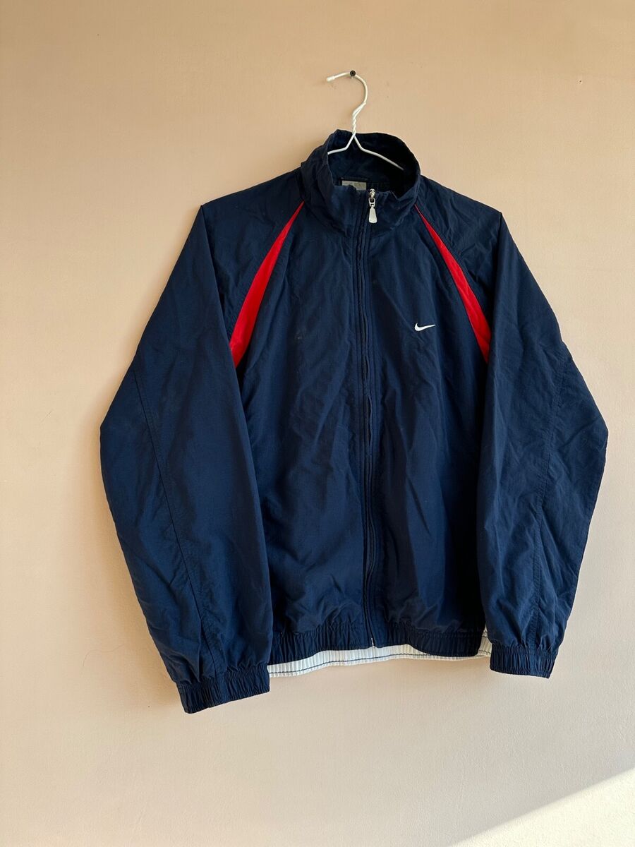 Vintage 00s Nike Nylon Swoosh Mini Logo Y2K Track Jacket Vintage 00s Nike Nylon Swoosh Mini Logo Y2K Track Jacket