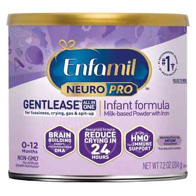 Enfamil NeuroPro GentlEase Powder Infant Formula oz trial size can 