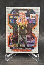 2022 Panini Prizm WNBA #175 Breanna Stewart W25 White Sparkle Prizm Storm
