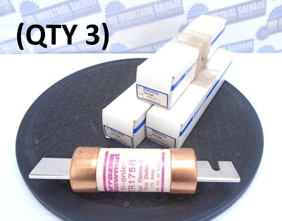 (3 Pcs) Ferraz Shawmut - TR175R - RK5 FUSE Tri-Onic 250V, 175A - (NEW in BOX)
