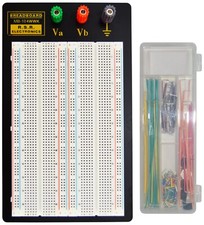 Solderless Breadboard, 1,660 Contact Points, 3 Binding Posts  140 Jumper Wires