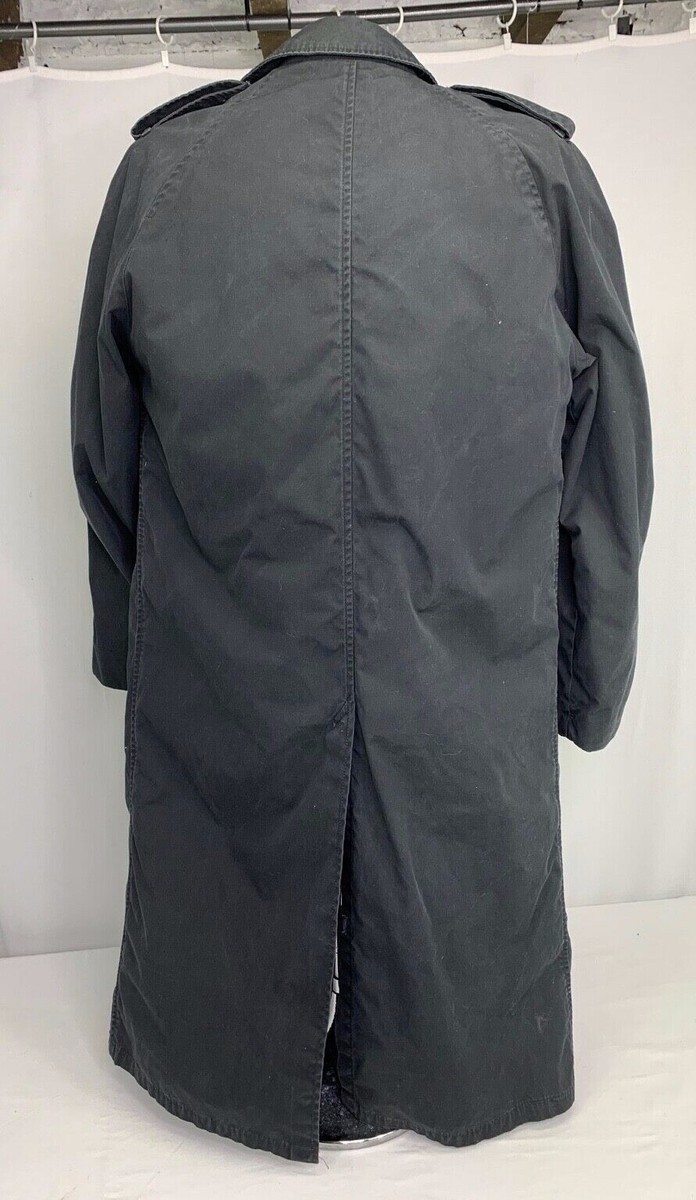 【NOS】80s US NAVY ALL WEATHER COAT Military Men's Single Breasted All Weather Coat Retired USN
