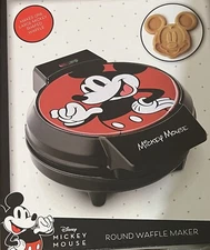 Disney MICKEY MOUSE ROUND WAFFLE MAKER,CERAMIC NON-STICK MIC-2501