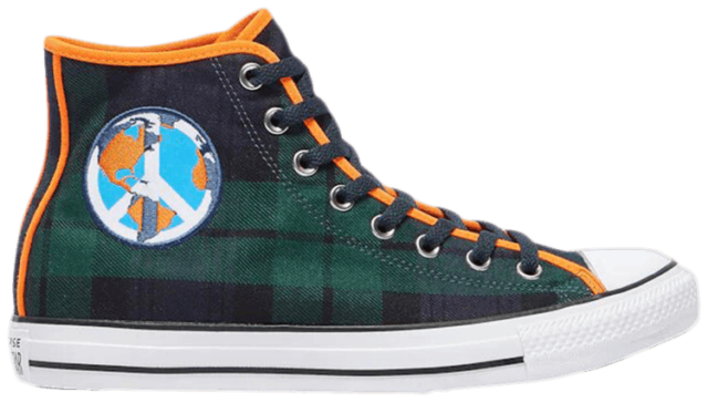 orange plaid converse