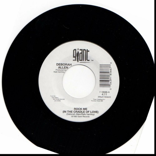 DEBORAH ALLEN ROCK ME (IN THE CRADLE OF LOVE)/NATURAL TEARS 45RPM VINYL