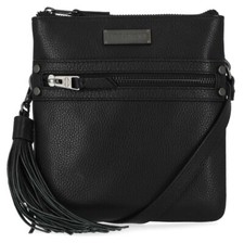 Harley-davidson Women's Classic Black Leather Crossbody - Mhw005/08