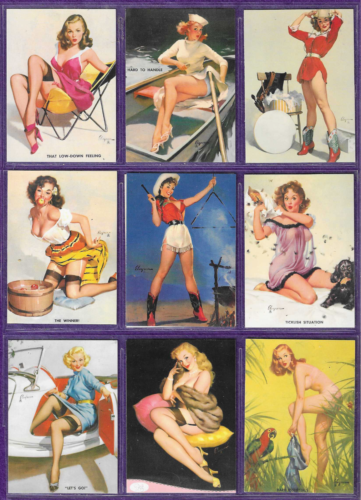 Sample Set of 10 Gil Elvgren Pin-Ups Mint 1995 Trading Cards #'s 11 to 20 Sexy - Picture 1 of 4