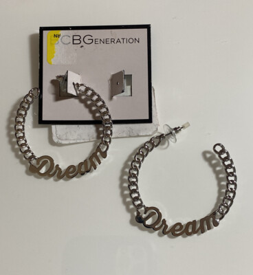 BCBGeneration Dream Earrings Silver Tone (Brand New)