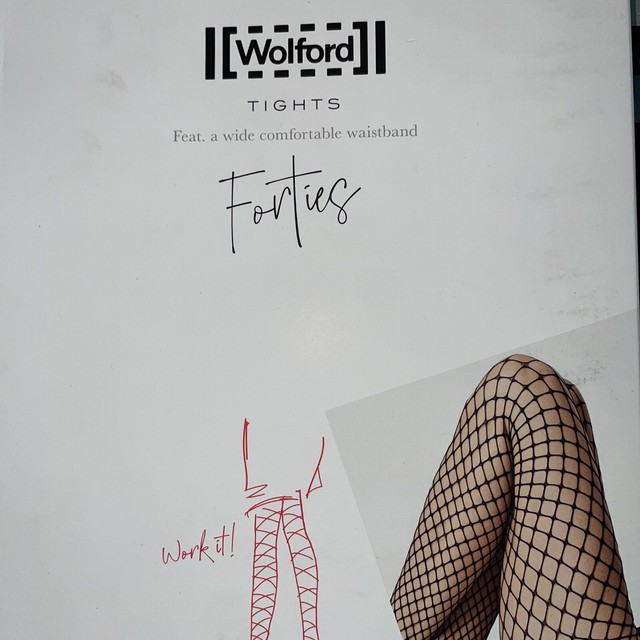 Wolford Forties Net Tights Nude Honey Women XS Extra Small for sale