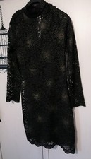 Next Black Glittery Dress Size 10
