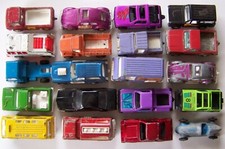 Vintage Tootsie Toy Lot of 20 Cars, Trucks, All wheels turn on items  08