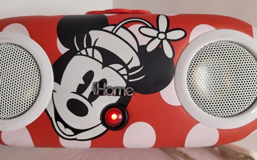 Rare haut-parleurs stéréo portables Disney Minnie Mouse ihome - Photo 2 sur 8