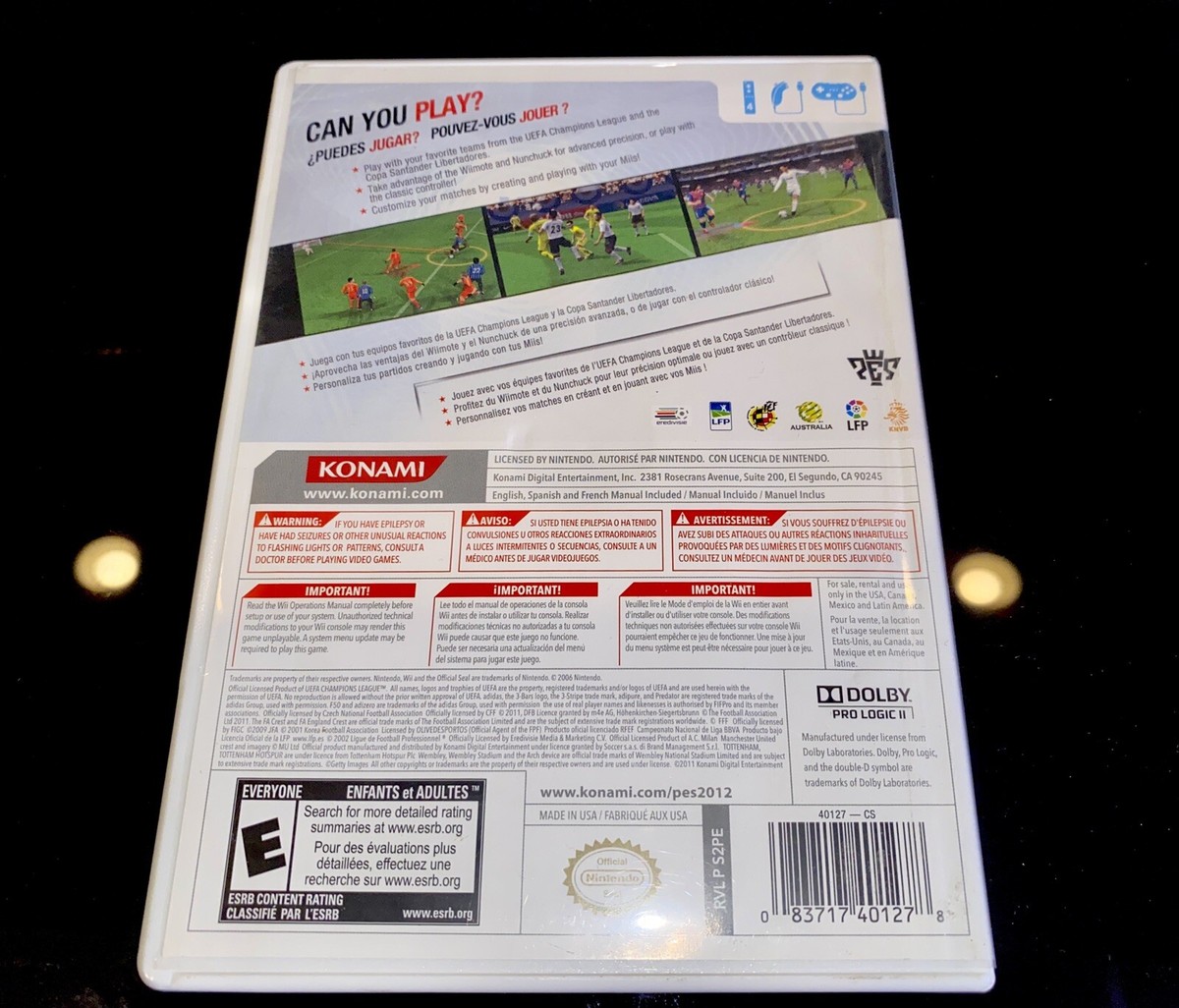 Pro Evolution Soccer PES 2013 Wii Konami | eBay