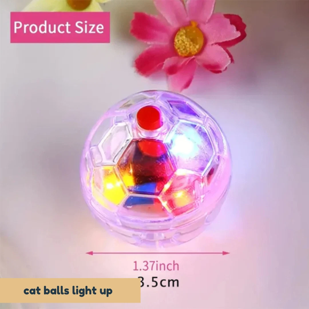 Cat Balls Light Up | LED Cat Toy Balls | Interactive Cat Light Balls