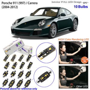 7pcs Fit Porsche 911 996 Carrera Turbo Cabrio Xenon LED SMD Interior Light Kit 