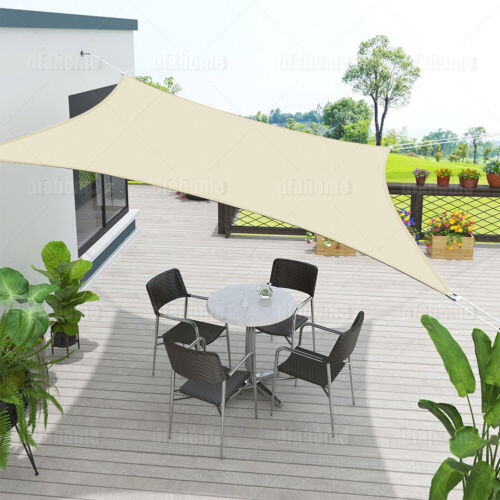 Waterproof Shade Sail Patio Awning Outdoor Garden Pool Sun Canopy Shelter Cover - Picture 313 of 606