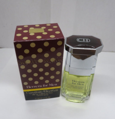 Herrera for Men By Carolina Herrera Eau De Toilette Spray 1.7 oz/50 ml  Vintage