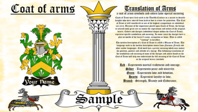 Hoaman-Owman Wappen Heraldry Blazonry Aufdruck