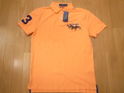 【POLO RALPH LAUREN】CUSTOM SLIM FIT TRIPLE-PONYポロシャツ POLO RALPH LAUREN Men's Custom Slim Fit Mesh Triple Pony