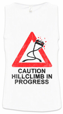Caution Hillclimb In Progress Men Tank Top Race Racing Driver Petrol Head Fun
