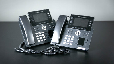 2 Grandstream GRP2616 - IP-Telefon - Schwarz - Kabelgebundenes Mobilteil