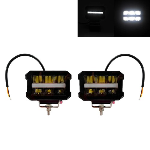 2x LED Fernscheinwerfer mit Positionslicht 12V 24V für LKW, PKW, Busse, Traktor - Bild 1 von 12