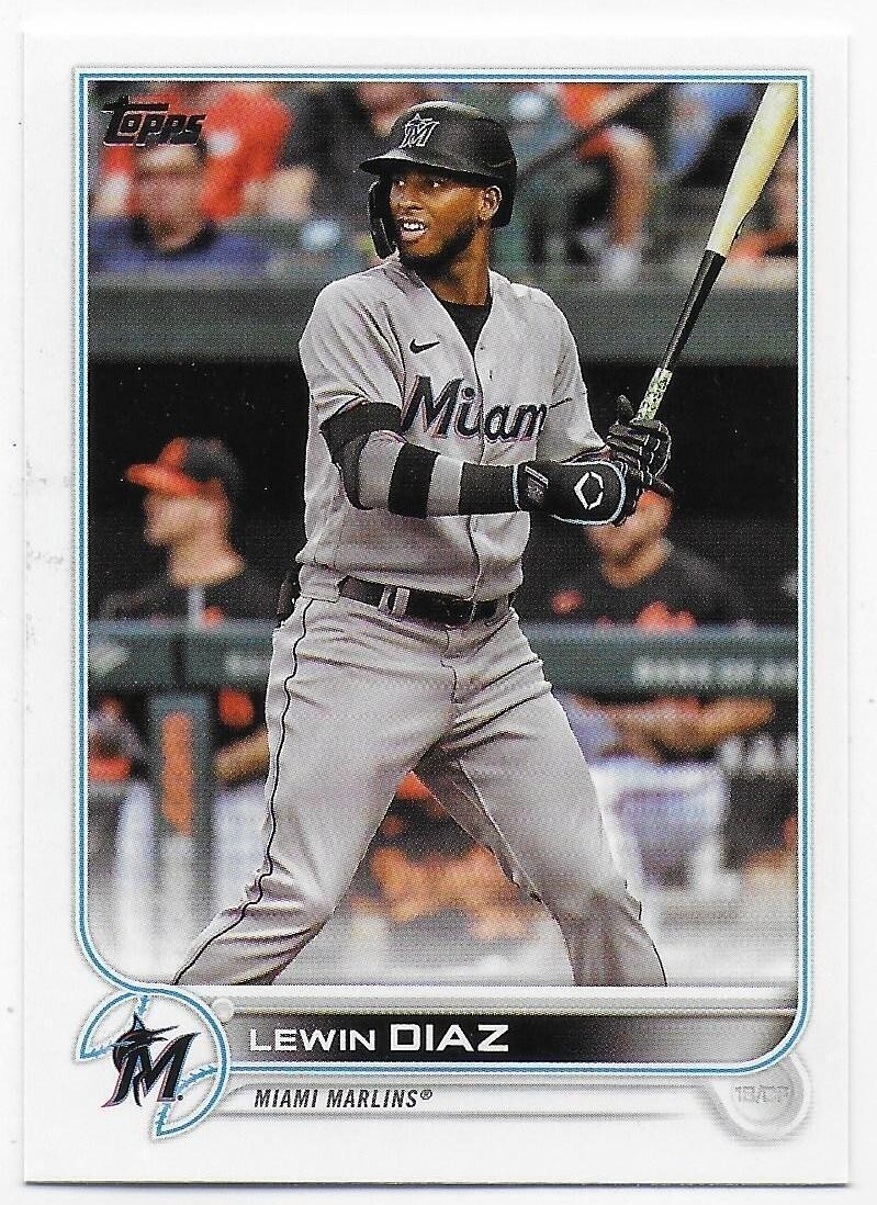 2022 Topps #613 Lewin Diaz - Miami Marlins 