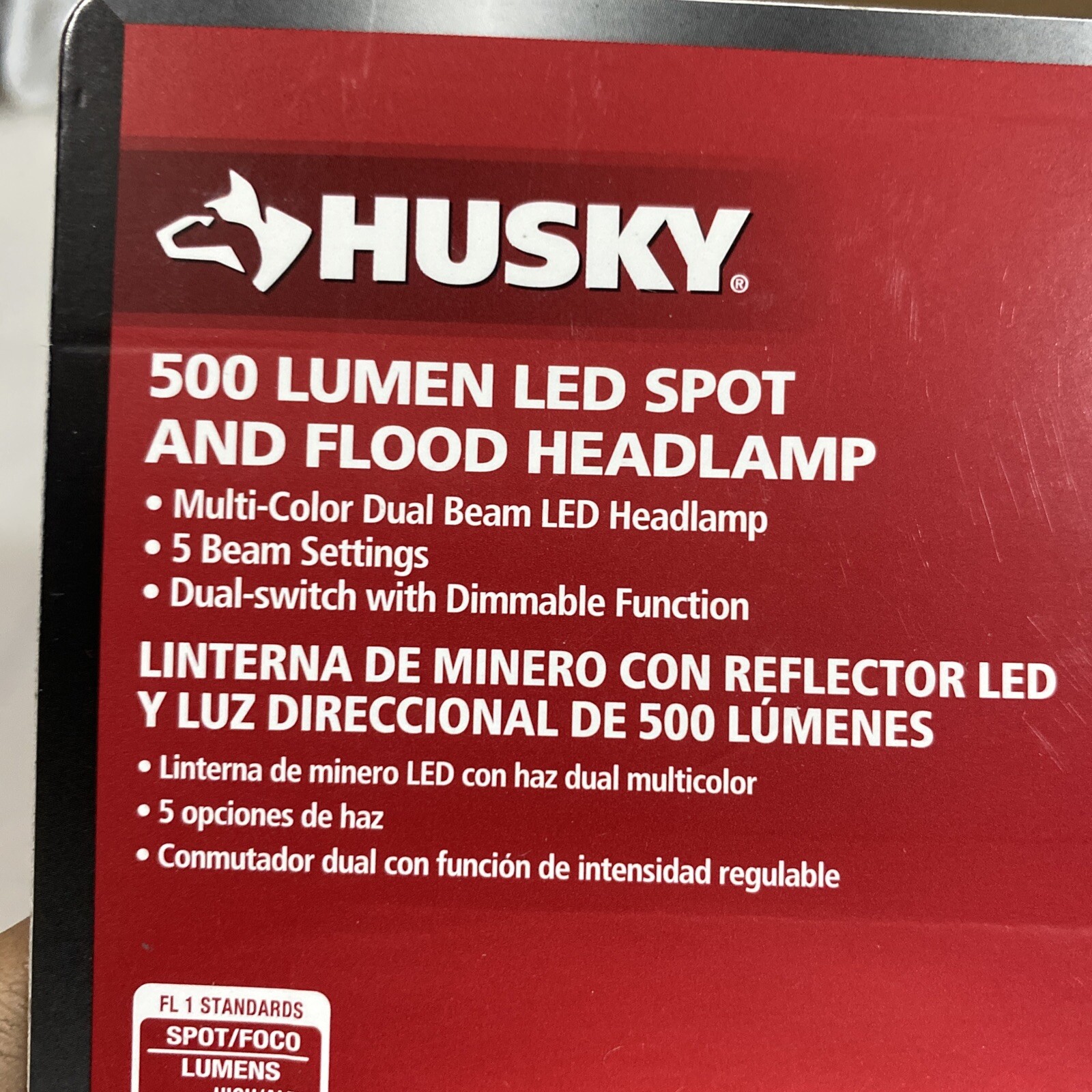 NEW HUSKY 500 LUMENS 5 MODE SPOT AND FLOOD HEAVY DUTY LED HEADLAMP eBay