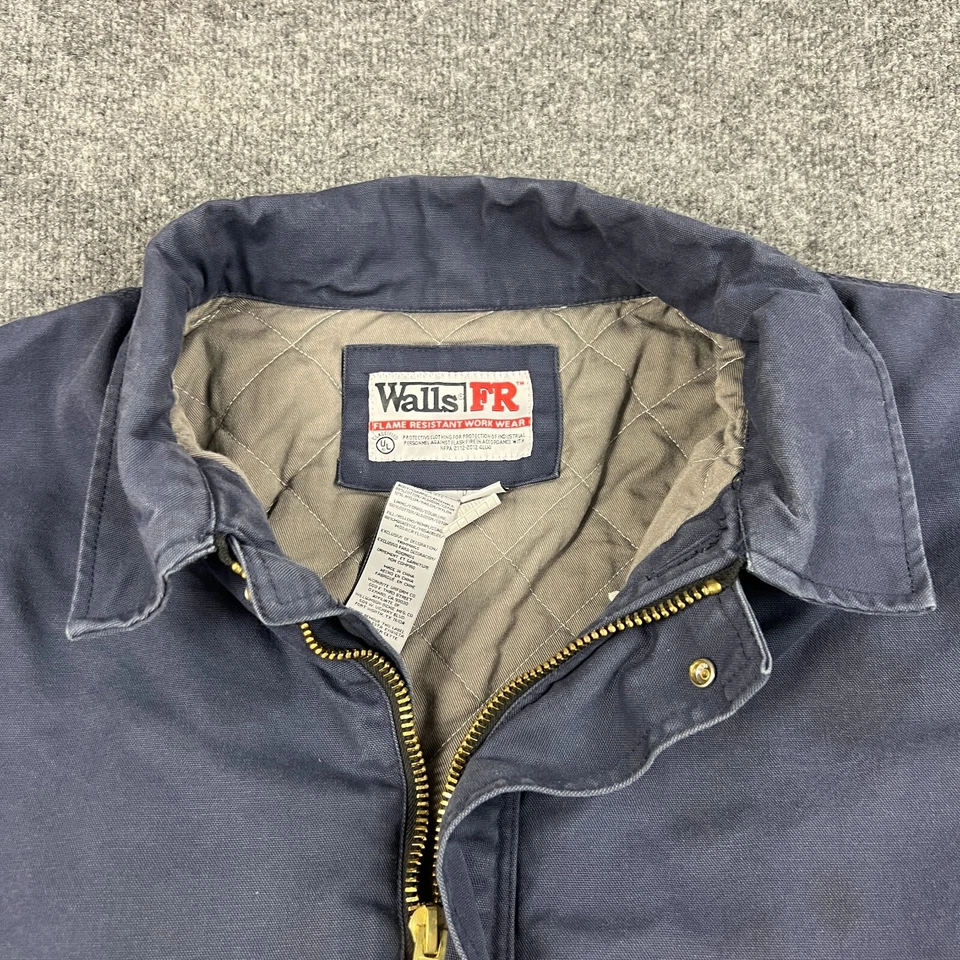 Walls Jacket Mens 5XL Blue Workwear FR Fire Resistant 3 Hrc ATPV 37.5 2112 - Image 3 of 4