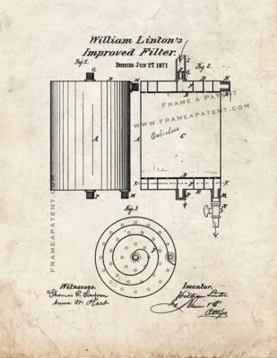 Improved Filter Patent Print Old Look