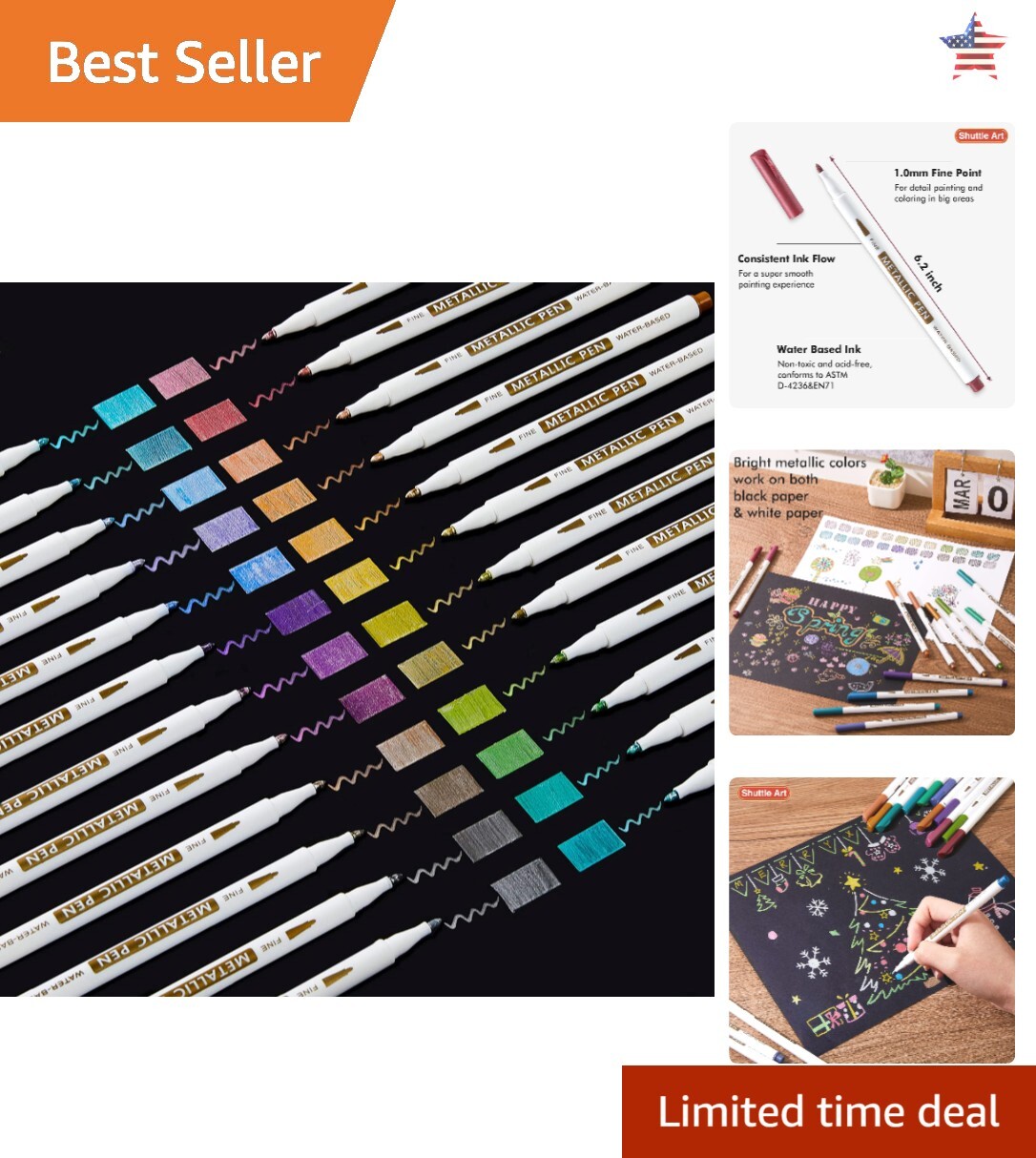 - 24 Colors - Works Great On Black Paper, Scrapbooks