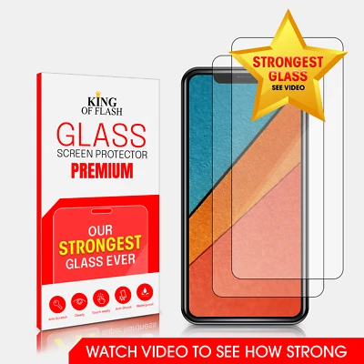 KING OF FLASH For Samsung Galaxy A34 5G Tempered Glass Screen Protector - Super Strong Tech -