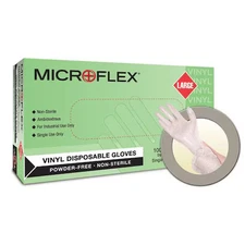 Ansell V28 Microflex V28, Disposable Gloves, 2.8 Mil Palm, Vinyl, Powder-Free,