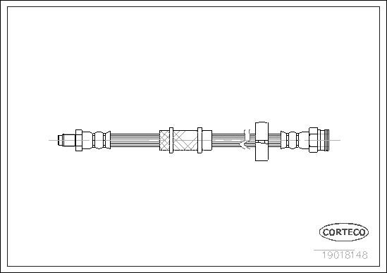 Fits CORTECO 19018148 HAM HOSE. FLEXIBLE FIAT UNO FIAT UNO  ⭐UK Stock⭐
