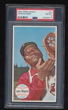 PSA 8  1964 Topps Giants  Leon Wagner  # 54