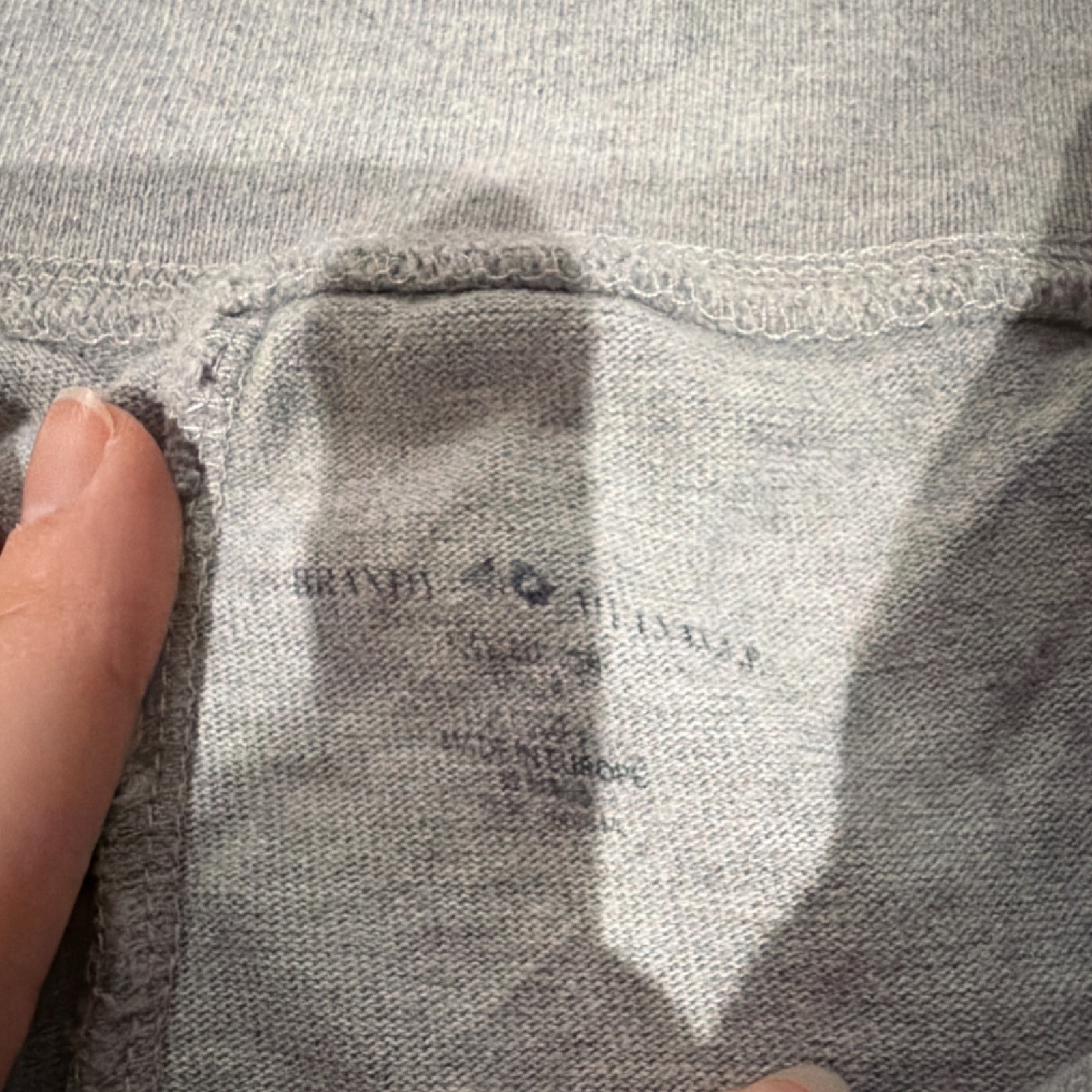 Brandy Melville Gray Flared Drawstring Cotton Pan… - image 4