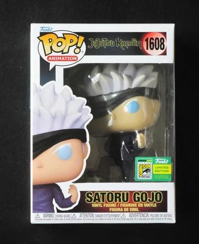 NEW Funko Pop Satoru Gojo #1608 - Official 2024 SDCC Con Mint Box Jujutsu Kaisen