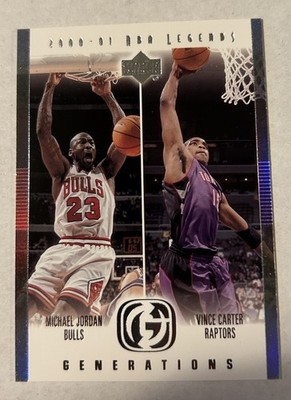 Michael Jordan Vince Carter 2000-01 Upper Deck Legends #G9 Generations