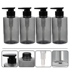 4Pcs Pump Bottles Shampoo Bottle Refillable Liquid Dispensers Soap Dispenser
