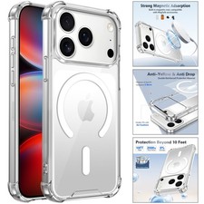 Case For iPhone 17 18 Pro Max 17E 16 15 14 13 12 11 Magnetic Clear MagSafe Cover
