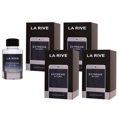 La Rive Extreme Story 4 x 75 ml Eau de Toilette EDT Set Herrenduft