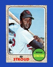1968 Topps Set-Break # 31 Ed Stroud NM-MT OR BETTER *GMCARDS*