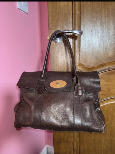 Genuine Mulberry Bayswater Handbag Dark Brown/Chocolate Leather