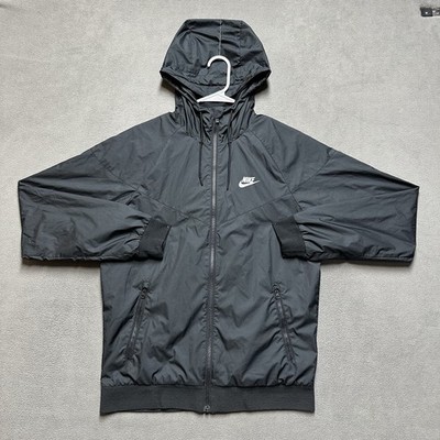Nike Sportswear Windrunner Zip Jacket Mens Small Black Windbreaker 727324-010