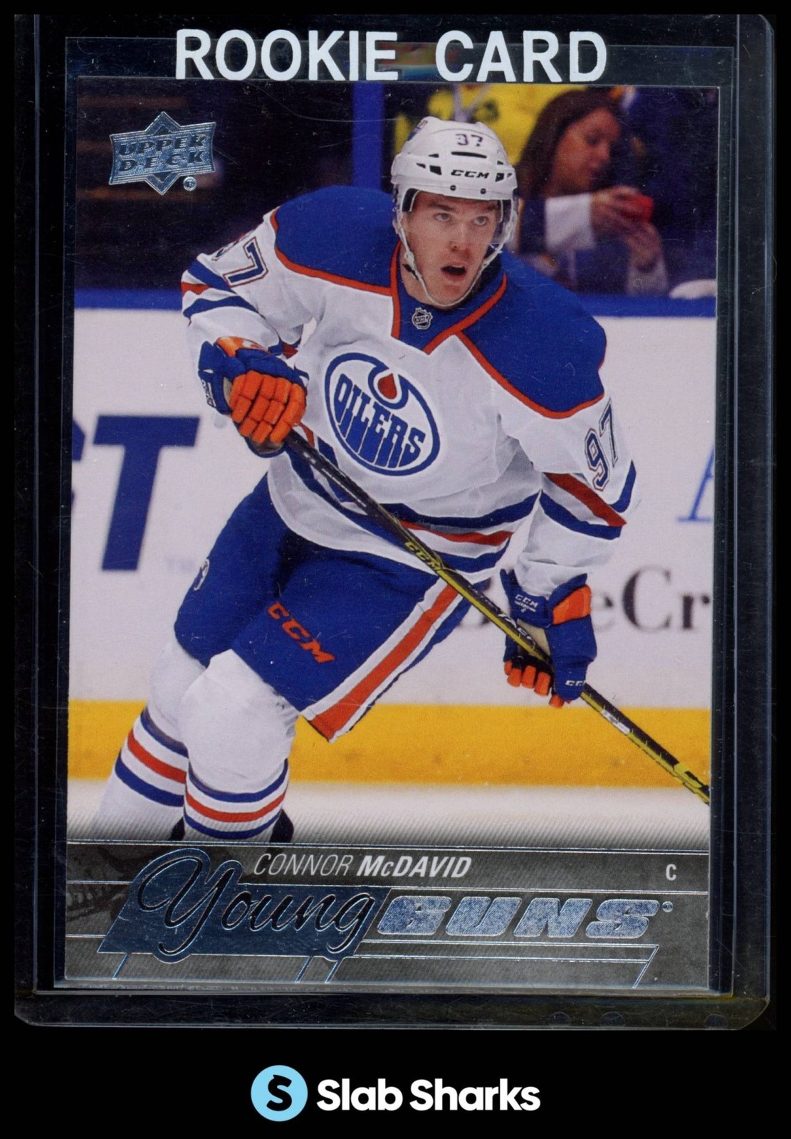 2015 UPPER DECK #201 CONNOR MCDAVID YOUNG GUNS RC ROOKIE