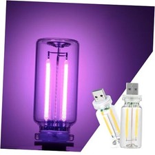 2 Pack Car LED Lights Interior, USB Light for Car Decor 2 pack purple