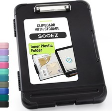 Sooez Clipboard with Storage Letter A4 Size Heavy Duty Folder Pen Holder 8.5x11